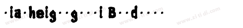 xiaoheigungunti Bold字体转换